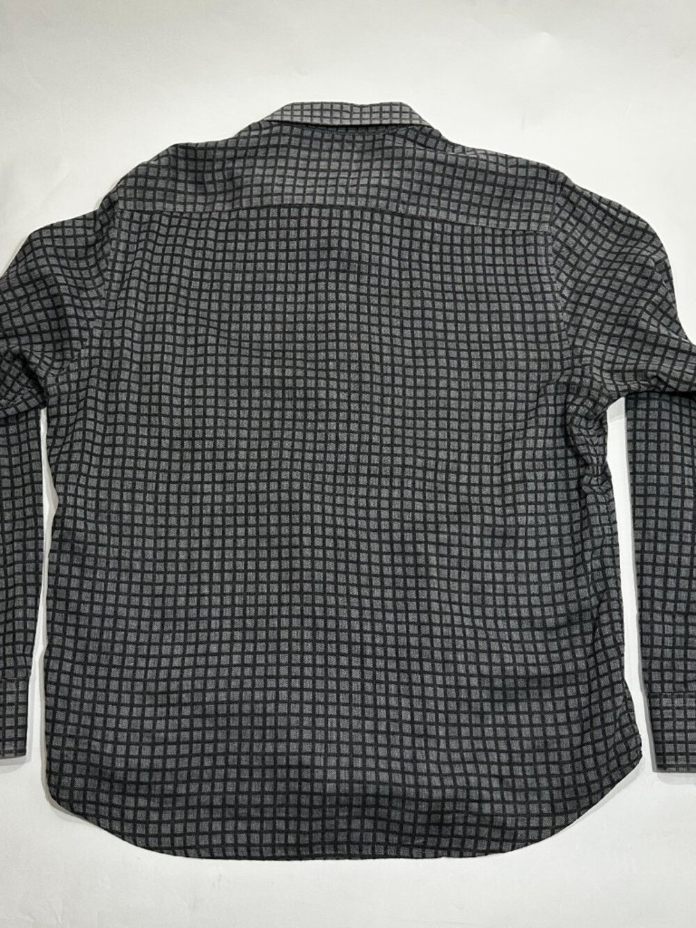 UNTUCKit Mens Large Gray Check Button Up Shirt Long Sleeve 100% Cotton Casual - Picture 12 of 16